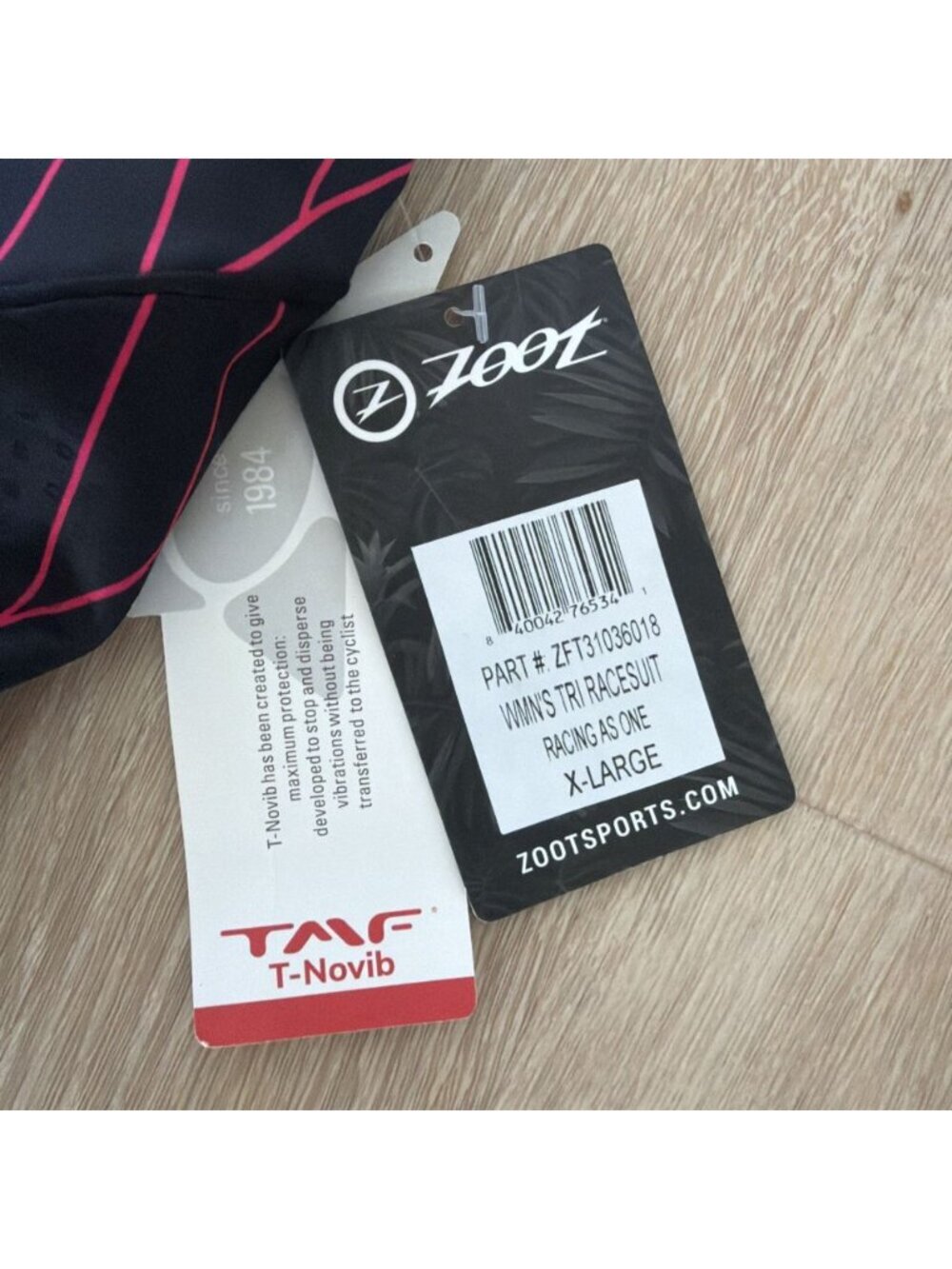 Team Zoot Women's Tri Suit Multicolor Racing As One Sleeveless Size XL (Y4) - Picture 3 of 8